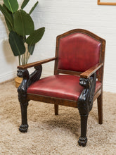 Load image into Gallery viewer, Antique Lion Empire Armchair
