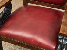 Load image into Gallery viewer, Antique Lion Empire Armchair
