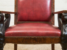 Load image into Gallery viewer, Antique Lion Empire Armchair
