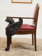 Load image into Gallery viewer, Antique Lion Empire Armchair
