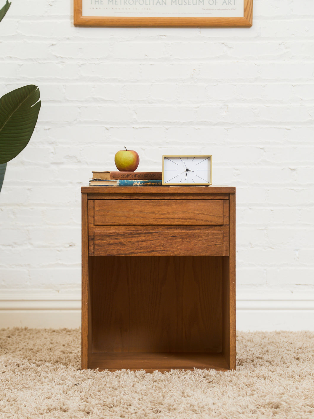 Mid Century One Drawer Nightstand