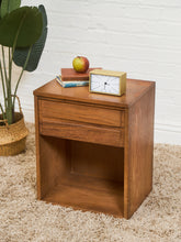 Load image into Gallery viewer, Mid Century One Drawer Nightstand
