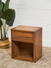 Load image into Gallery viewer, Mid Century One Drawer Nightstand

