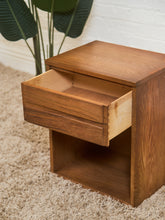 Load image into Gallery viewer, Mid Century One Drawer Nightstand
