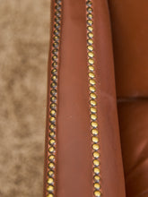 Load image into Gallery viewer, Traditional Leather Bergère Armchair with Nailhead Trim by Baker Furniture co
