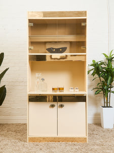 White Post Modern Shelf
