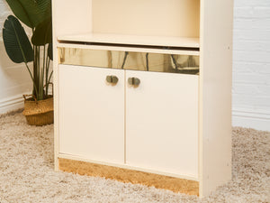 White Post Modern Shelf