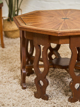 Load image into Gallery viewer, Sunburst Octagon Side Table with Sculpted Legs
