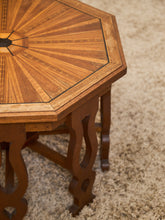 Load image into Gallery viewer, Sunburst Octagon Side Table with Sculpted Legs
