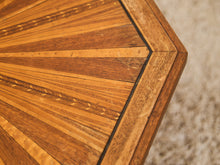 Load image into Gallery viewer, Sunburst Octagon Side Table with Sculpted Legs

