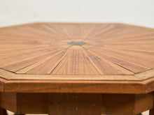 Load image into Gallery viewer, Sunburst Octagon Side Table with Sculpted Legs
