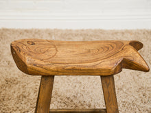 Load image into Gallery viewer, Fish Carved Wood Stool
