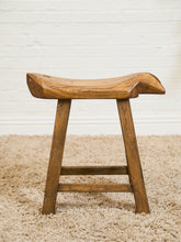 Load image into Gallery viewer, Fish Carved Wood Stool
