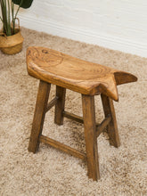 Load image into Gallery viewer, Fish Carved Wood Stool
