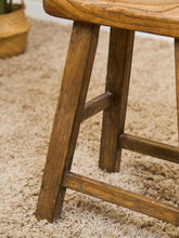 Load image into Gallery viewer, Fish Carved Wood Stool

