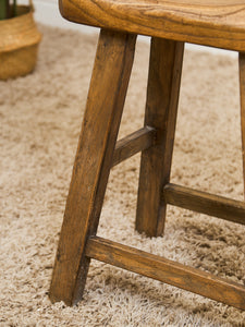 Fish Carved Wood Stool