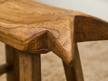 Load image into Gallery viewer, Fish Carved Wood Stool
