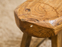 Load image into Gallery viewer, Fish Carved Wood Stool
