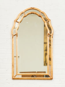 Gilt Arch Mirror with Scalloped Silhouette