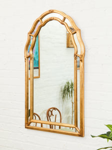 Gilt Arch Mirror with Scalloped Silhouette