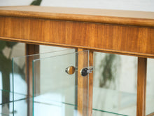 Load image into Gallery viewer, Gold and Wood Display Case
