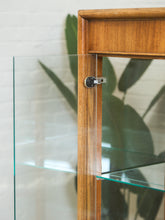 Load image into Gallery viewer, Gold and Wood Display Case
