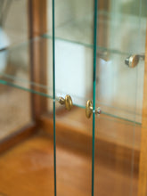 Load image into Gallery viewer, Gold and Wood Display Case
