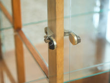 Load image into Gallery viewer, Gold and Wood Display Case
