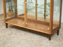 Load image into Gallery viewer, Gold and Wood Display Case
