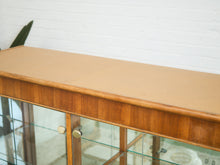 Load image into Gallery viewer, Gold and Wood Display Case
