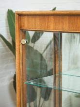Load image into Gallery viewer, Gold and Wood Display Case
