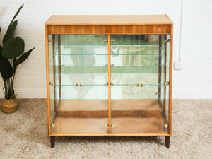 Gold and Wood Display Case