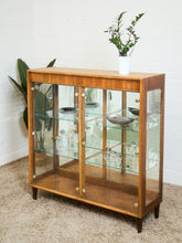 Load image into Gallery viewer, Gold and Wood Display Case
