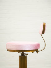 Load image into Gallery viewer, Art Deco Style Stool Adjustable Pink
