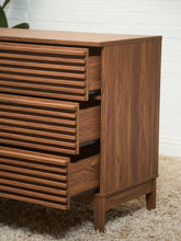 Load image into Gallery viewer, Compact Slat 6 Drawer Dresser
