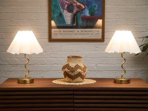 Squiggly Gold Lamp