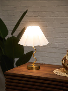 Squiggly Gold Lamp