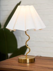 Squiggly Gold Lamp