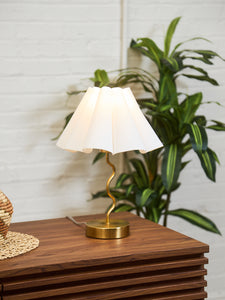 Squiggly Gold Lamp