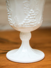Load image into Gallery viewer, Milk Glass with Grapes Goblet

