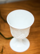 Load image into Gallery viewer, Milk Glass with Grapes Goblet

