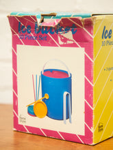 Load image into Gallery viewer, Fun post modern plastic Ice bucket with covers and straws for cups
