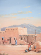 Load image into Gallery viewer, Adobe Village Life Southwest Desert Scene
