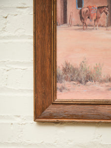 Adobe Village Life Southwest Desert Scene