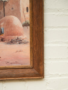 Adobe Village Life Southwest Desert Scene