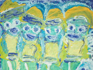 “The Crew” Abstract Expression in Acrylic