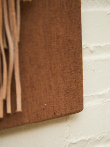 Fringed Buckskin Shirt with Beaded Sash Wall Display