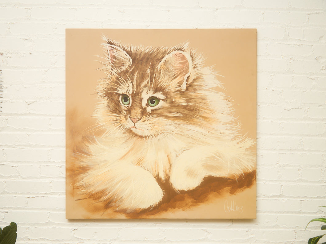 Massive Cat Painting by Collins
