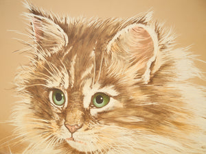 Massive Cat Painting by Collins