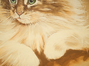 Massive Cat Painting by Collins